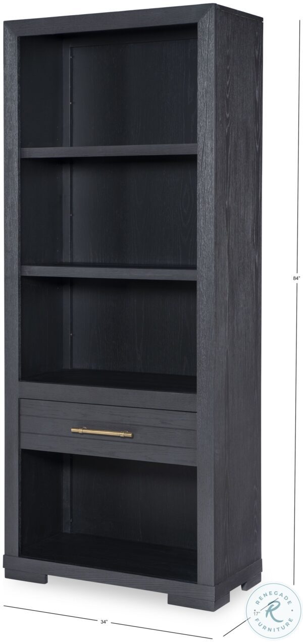 Westwood Dark Charred Oak Etagere Elegant Storage and Display2 scaled