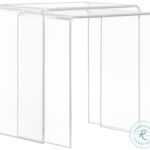 Clear Acrylic Nesting Tables – A620-06, Modern U-Shaped Design