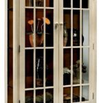 Elegant Monterey Chestnut Two-Door Display Cabinet by Color Time