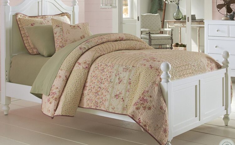 Lake House White Payton Twin Arch Poster Bed1