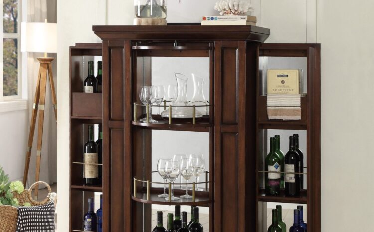 Snifter Cherry Wine Cabinet with Lock6 scaled 1