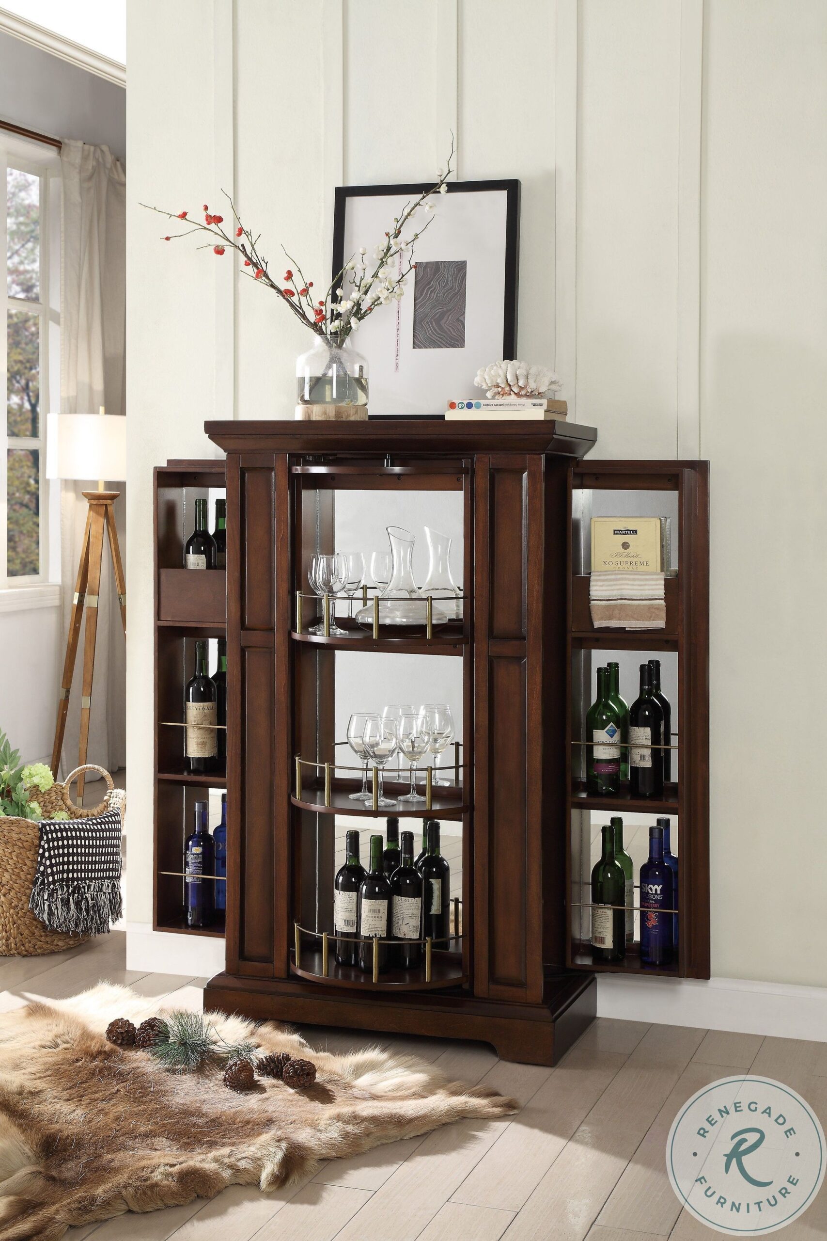 Snifter Cherry Wine Cabinet with Lock6 scaled 1